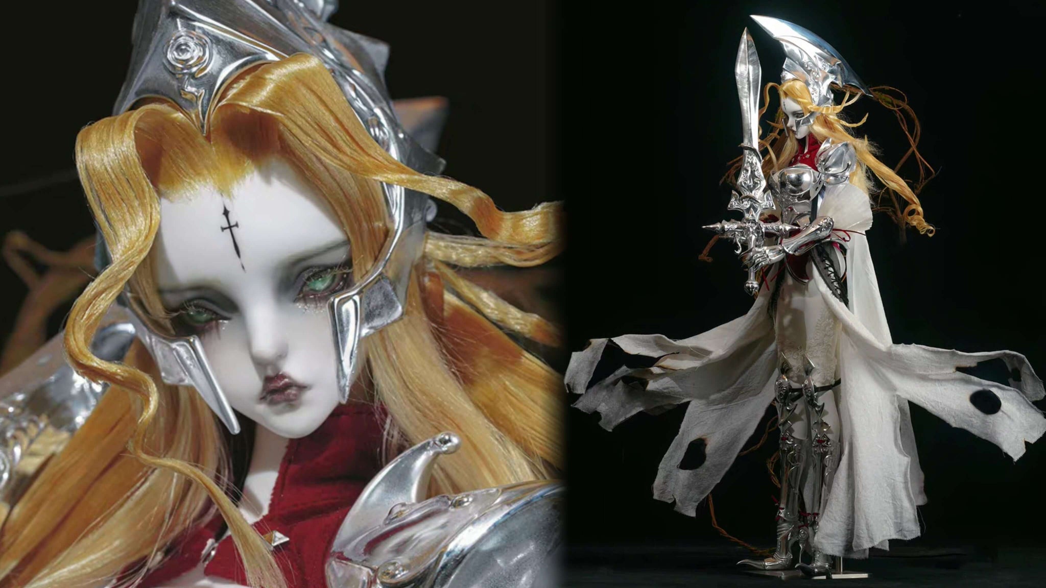 【BJD DOLL】Coral Reef Rose Knight Camilla | 1/3 BJD Gothic Fullset - Wearable Armor