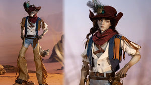 【BJD DOLL】Dream Valley 'Robin' | 1/4 Scale BJD Cowboy Fullset - Dual-Head (Human/Wolf)