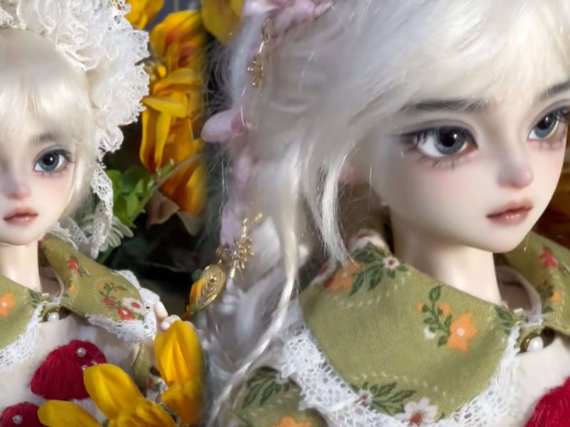 【BJD DOLL】Amber | 1/4 BJD Androgynous Doll - Female Head on Male Body