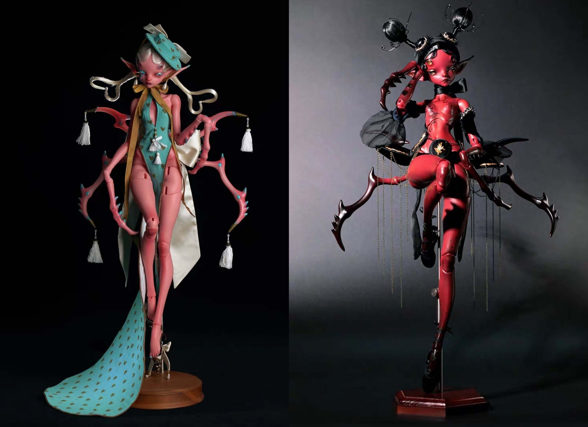 [1/4 'Mantis Maiden - Amber'] Encounter a Fantastical Symbiosis of Blade and Grace