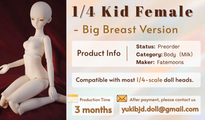 1/4 Kid Female Body - Big Breast: Embrace Curves & Define Your Legend