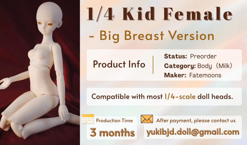 1/4 Kid Female Body - Big Breast: Embrace Curves & Define Your Legend