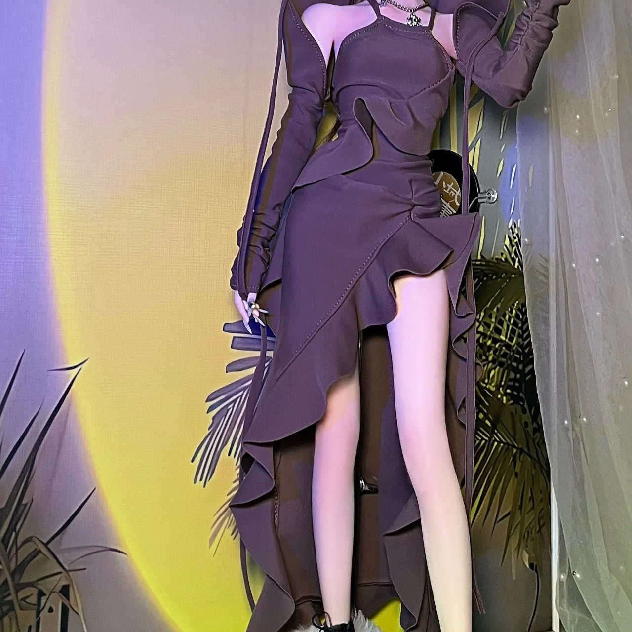1/4 & 1/3 BJD Brown Camisole Dress