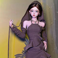 [BJD OUTFIT] 1/4 & 1/3 BJD Brown Camisole Dress 寻野Fire
