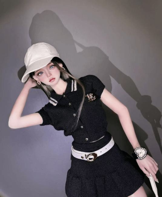 [BJD OUTFIT] 1/3 & 1/4 Preppy Summer Skirt Set with Polo Top YuKibjd
