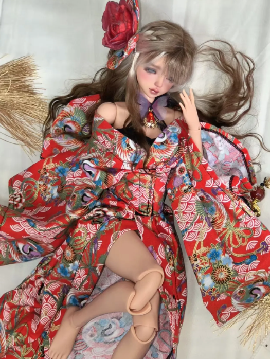 【BJD OUTFIT】1/3 & 1/4 BJD Kimono-Style Dress | PREORDER |
