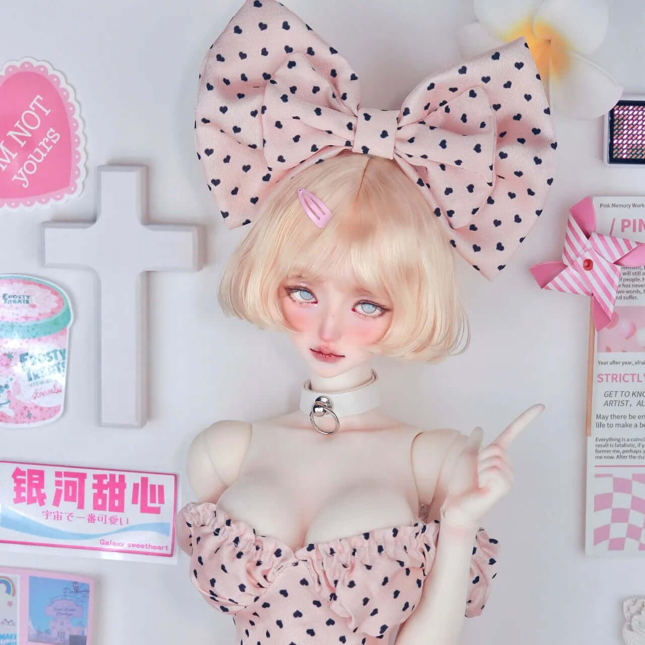 [BJD OUTFIT] 1/3 &1/4 Polka Dot Dress YuKibjd