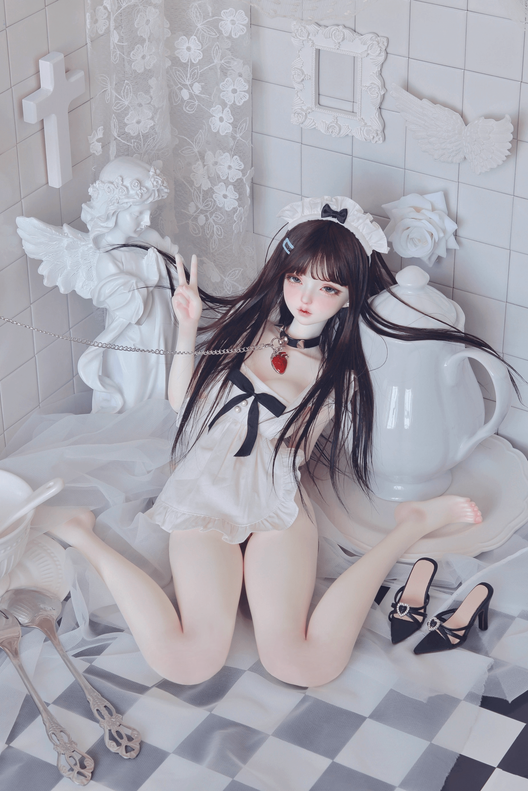 【BJD OUTFIT】1/3 BJD Regular Bust Apron Outfit