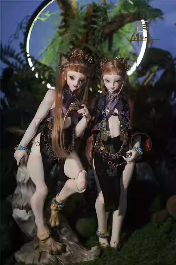 【BJD DOLL】1/4 Muscular Girl Lanchi complete doll set (human and beast versions)