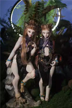 【BJD DOLL】1/4 Muscular Girl Lanchi complete doll set (human and beast versions)