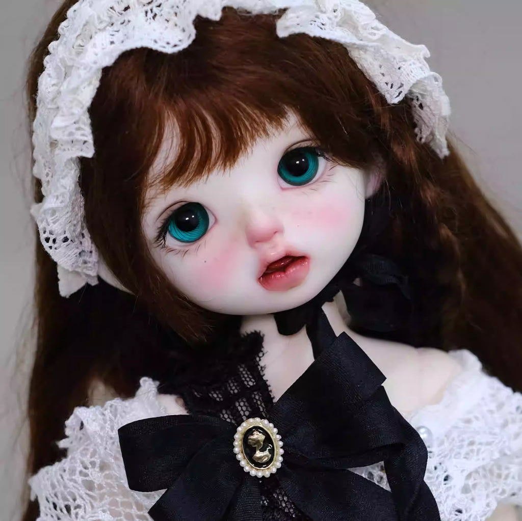 [BJD EYES] 1/3 & 1/4 & 1/6 Green Spiral Glass Eyes Baby Eyes  Small Iris-JG06 极光