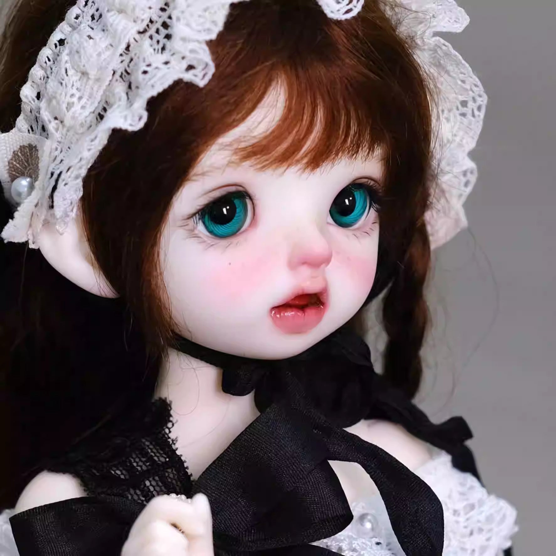 [BJD EYES] 1/3 & 1/4 & 1/6 Green Spiral Glass Eyes Baby Eyes  Small Iris-JG06 极光