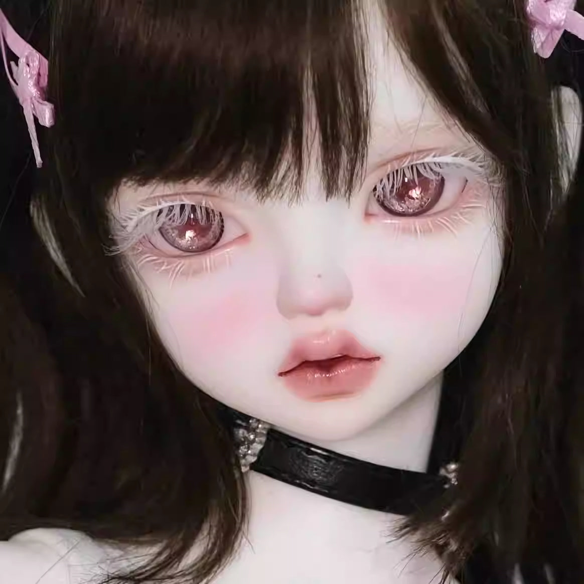 [BJD EYES] 1/3 & 1/4 & 1/6 Silver Foil Red Pupil Glass Eyes Baby Eyes Small Iris-JG25 极光