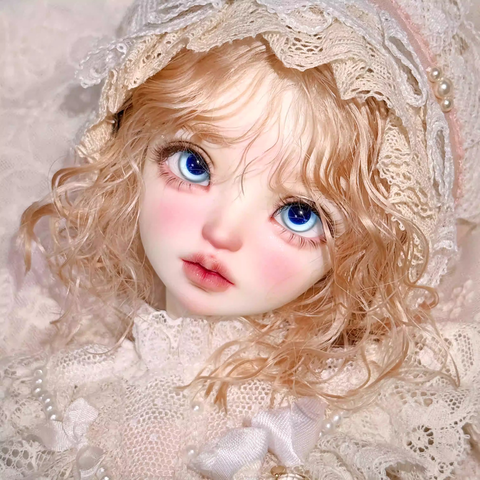[BJD EYES] 1/3 & 1/4 & 1/6 blue flash eyeballs glass eyes-JG85 极光