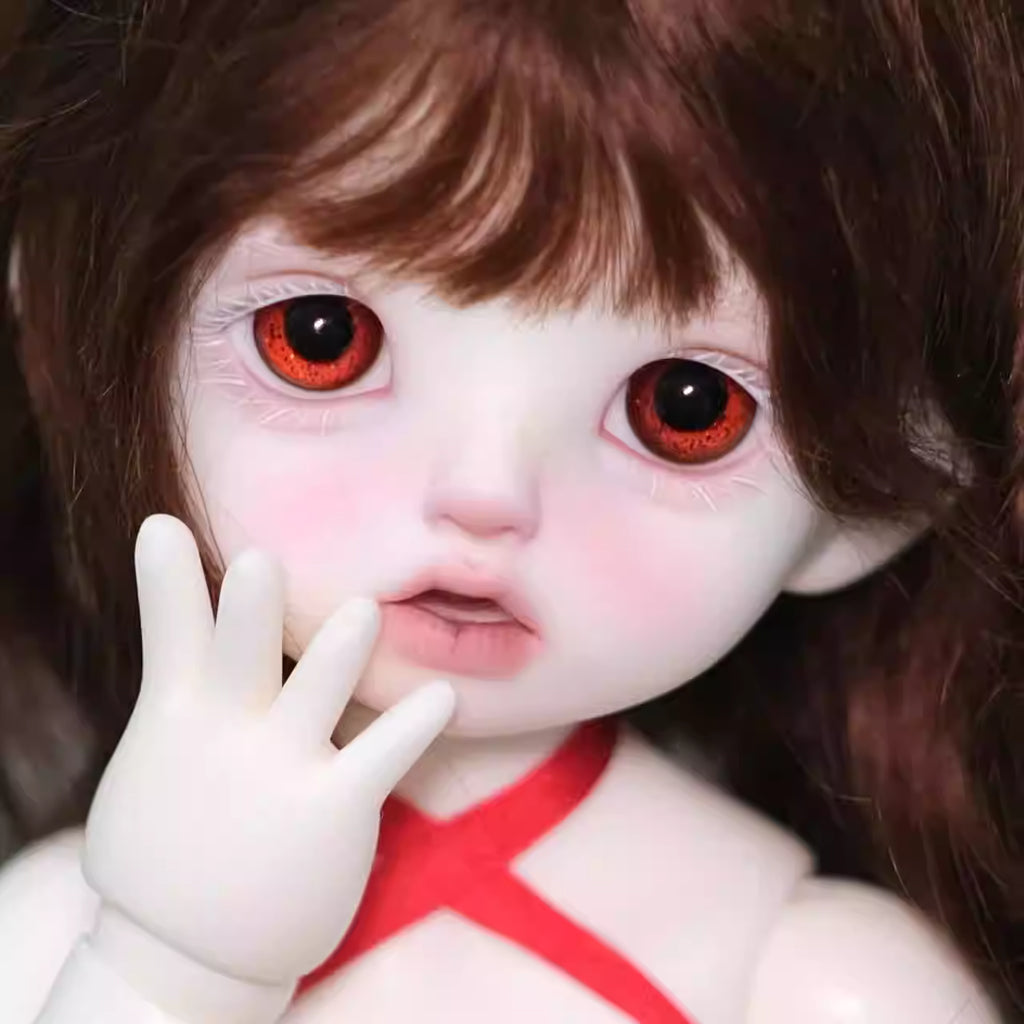 [BJD EYES] 1/3 & 1/4 & 1/6 glass eyes red glass eyes small iris -JG17 极光