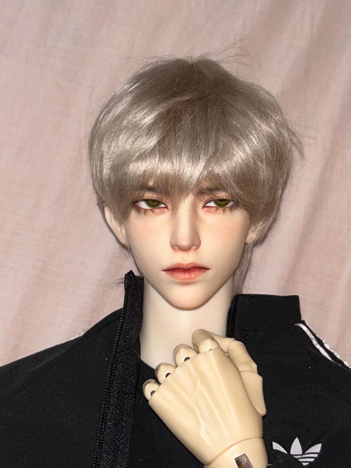 【BJD Wig】1/3 & 1/4 & 1/6 Mohair round head with a youthful look for boys/girls with a Bob hairstyle