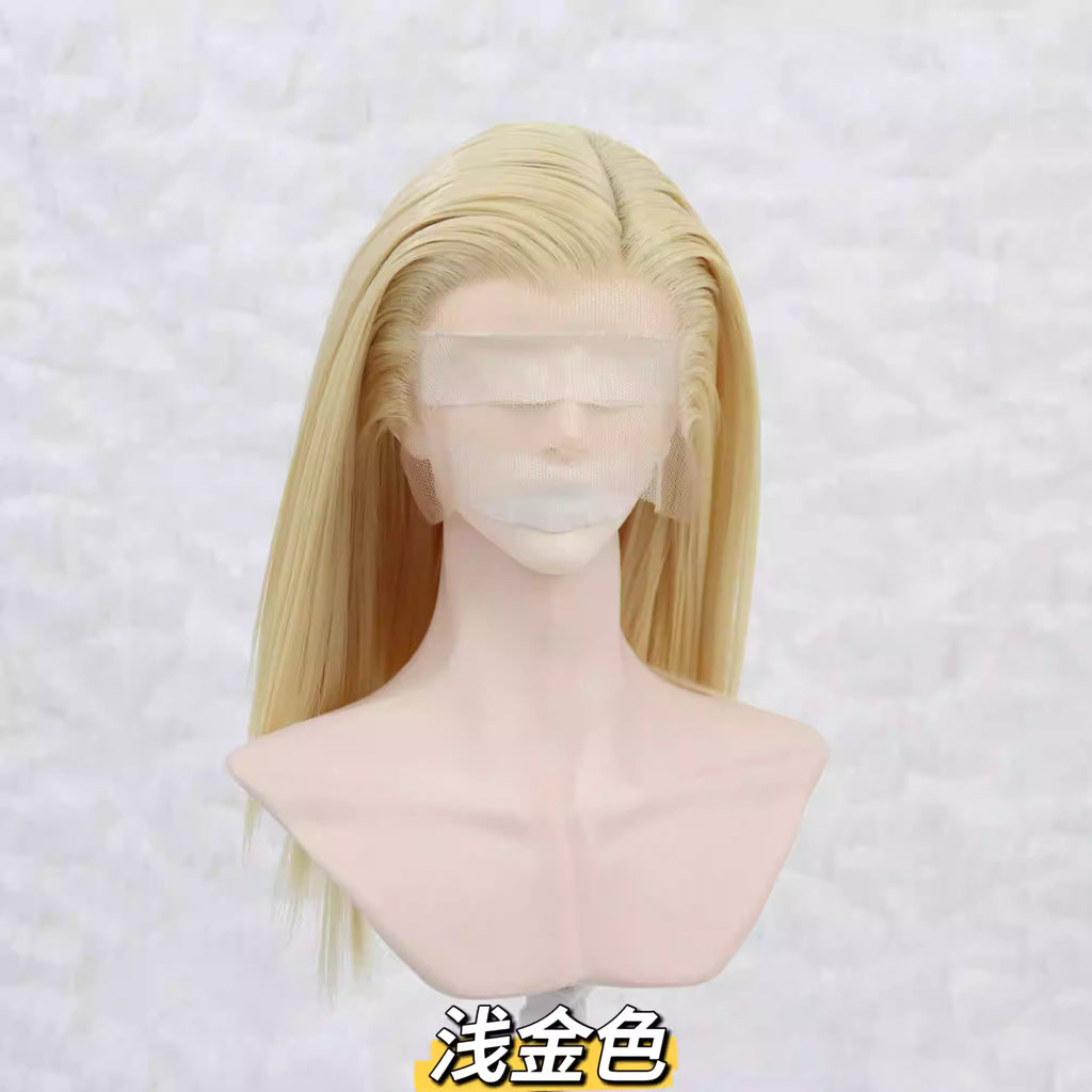 【BJD Wig】1/3 & 1/4 Hand-hooked front lace beauty peak three-point left side three-dimensional layered medium short hair