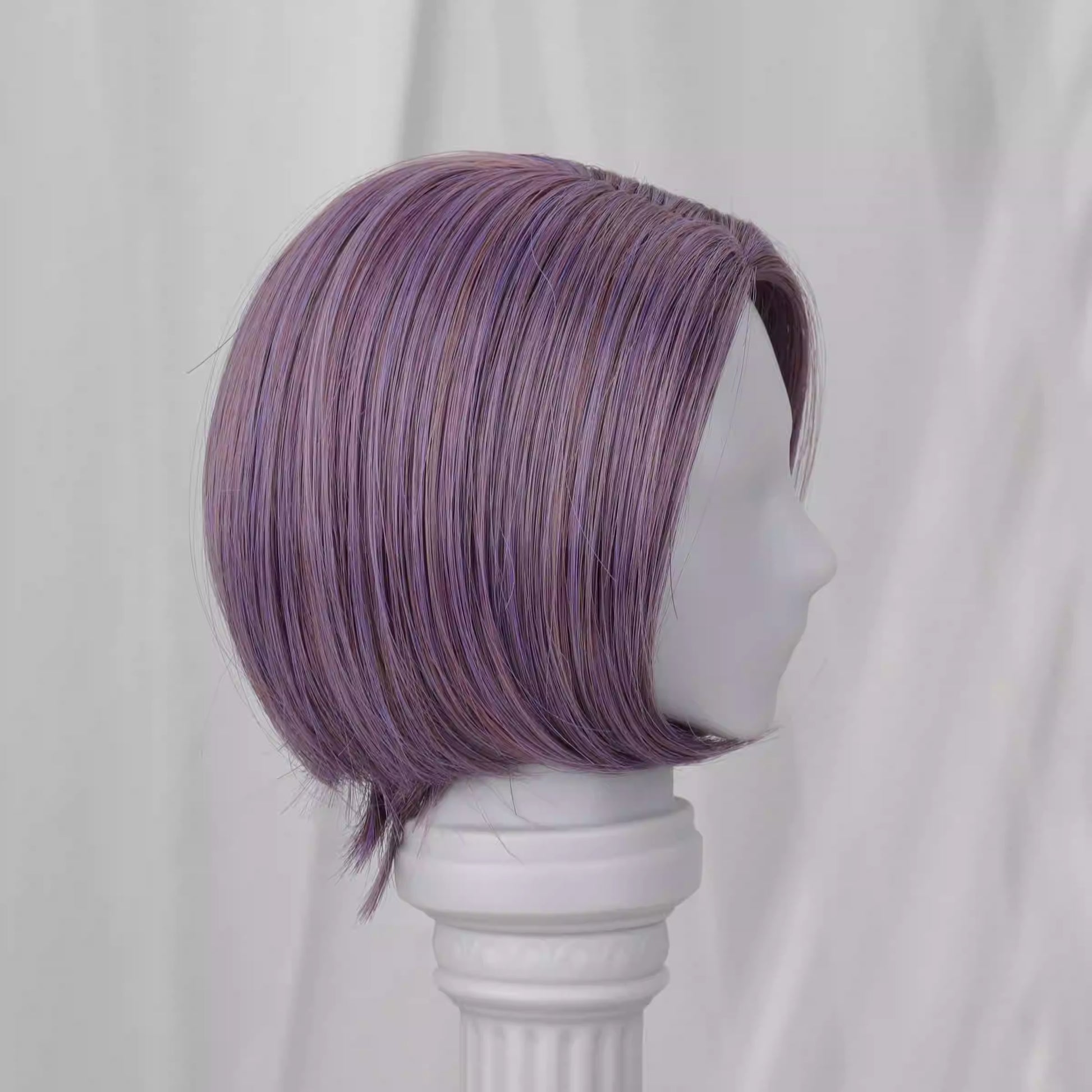 【BJD Wig】1/3 & 1/4 Qi Yu's short hair was slightly side-parted and her hands were modified into a rough and frizzy style