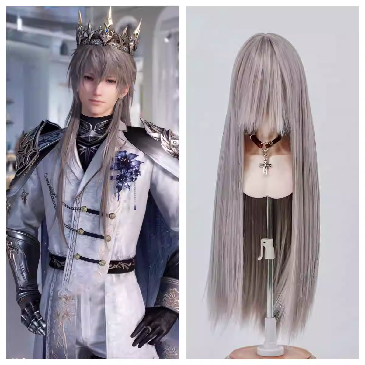 【BJD Wig】1/3 Love and Deep Space Shen Xing returns to King Star BJD False Hair blank-YuKibjd