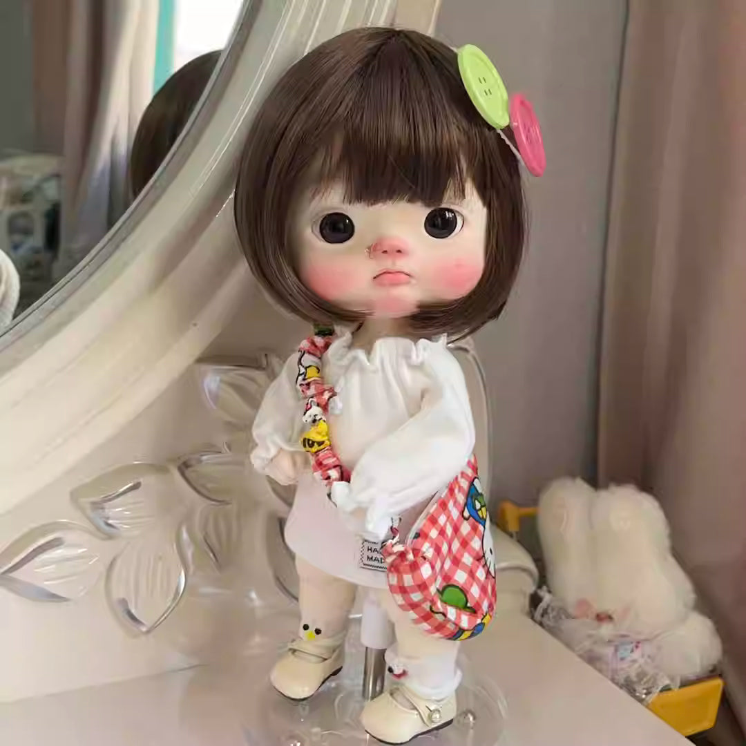 【BJD Wig】Big Head Dot Girl Milk Thread Bobo-YuKibjd