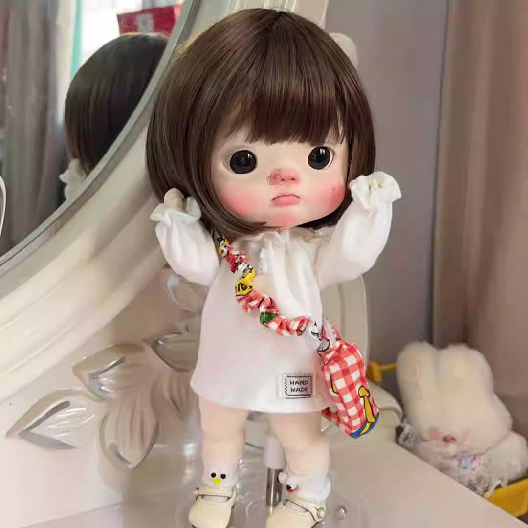 【BJD Wig】Big Head Dot Girl Milk Thread Bobo-YuKibjd