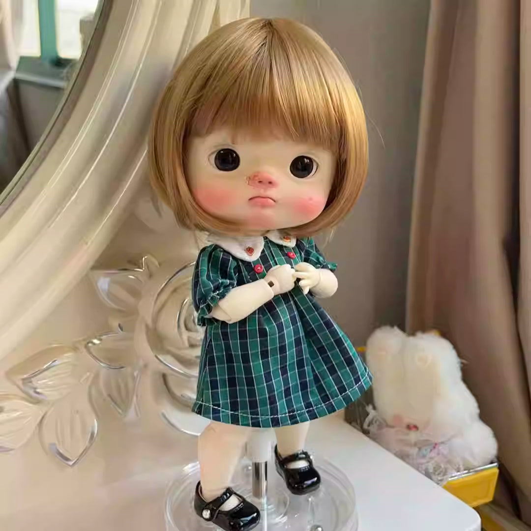 【BJD Wig】Big Head Dot Girl Milk Thread Bobo-YuKibjd