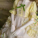 [BJD OUTFIT] 1/4 Yellow-Green Lolita Forest Dress 一只小冯总