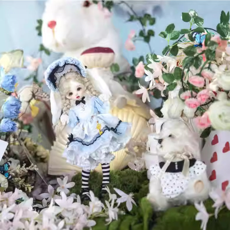 【BJD OUTFIT】1/3 & 1/4 & 1/6  Dress with Pumpkin Bloomers Set