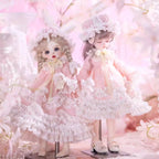 [BJD OUTFIT] 1/6 & 1/4 Dreamy Pink Lolita Sleepwear Set 一只小冯总