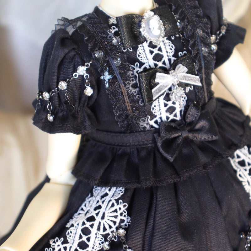 【BJD OUTFIT】1/4  Lolita Dress – Black Series