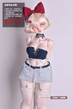 [BJD OUTFIT] Denim Bodycon Skirt Outfit for BJD Dolls (M/L Bust) 极简主义