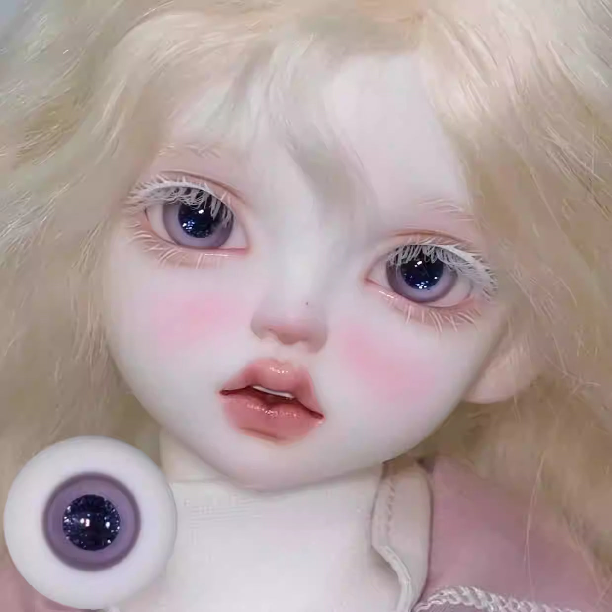 [BJD EYES] 1/3 & 1/4 & 1/6 glass eye flash pupil 16mm small iris-JG14 极光