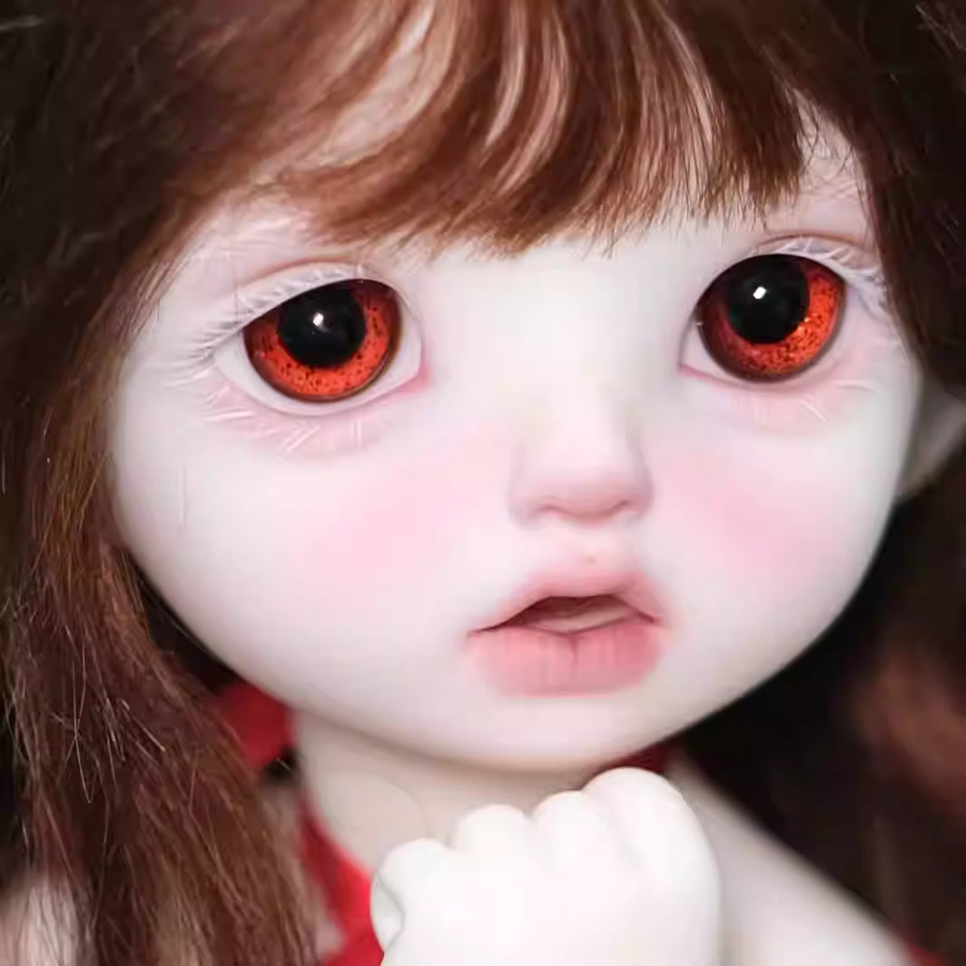 [BJD EYES] 1/3 & 1/4 & 1/6 glass eyes red glass eyes small iris -JG17 极光