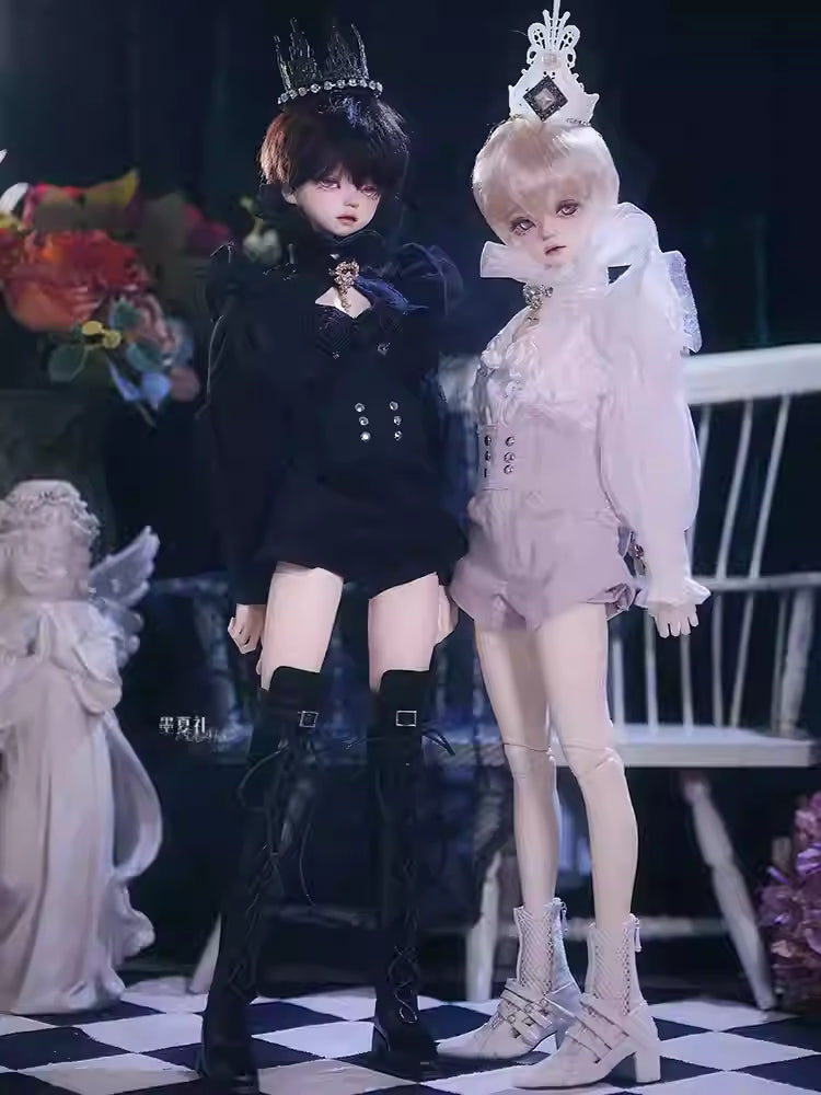 [BJD OUTFIT] 1/3 & 1/4 Retro European Style Detailed Shirt 墨夏社MOCHA