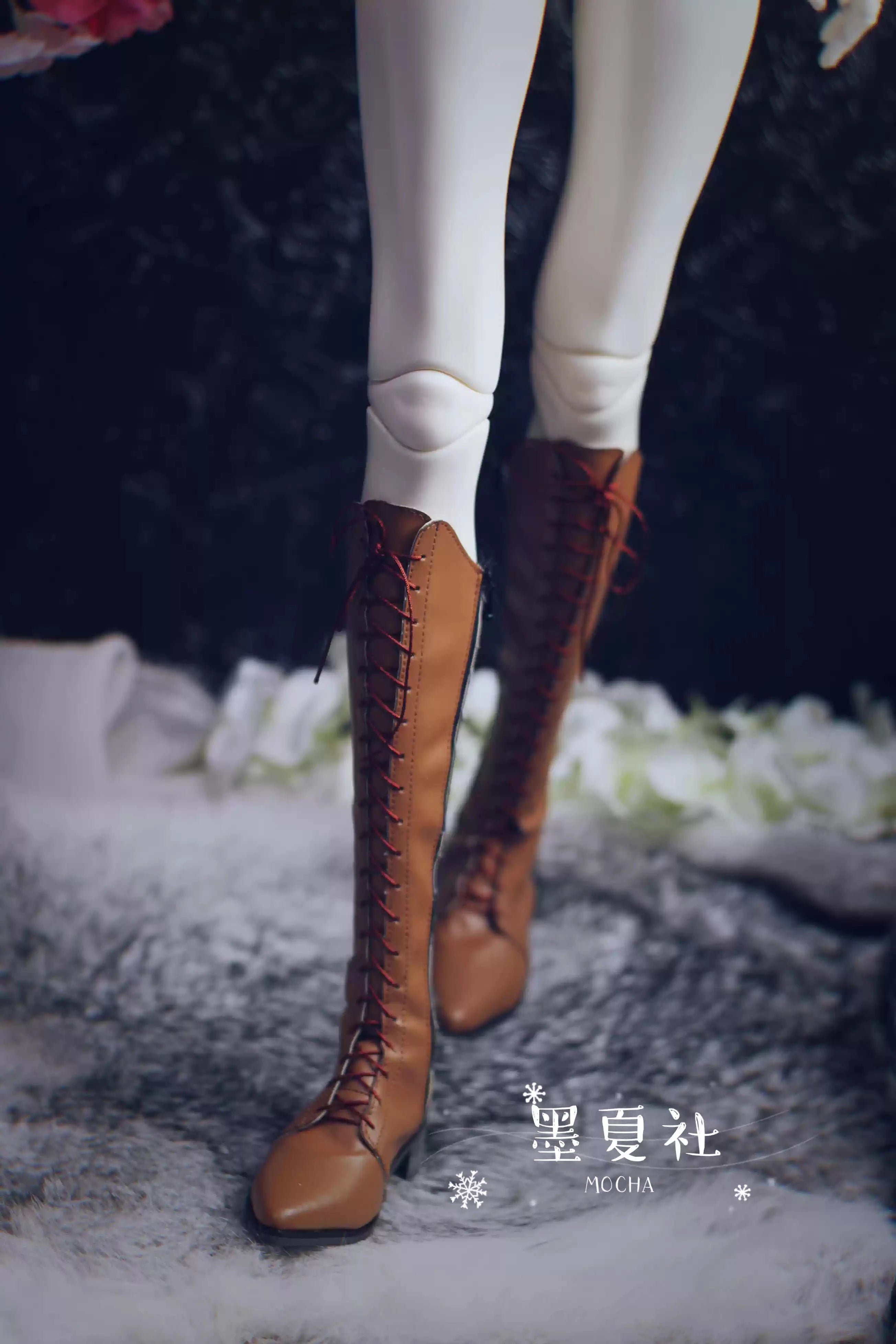 [BJD OUTFIT] 1/4 & SD17 Vintage Boots & Leather Shoes 墨夏社MOCHA
