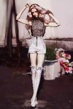 [BJD OUTFIT] ID75 Lace-Up Thigh-High Over-the-Knee Boots 墨夏社MOCHA