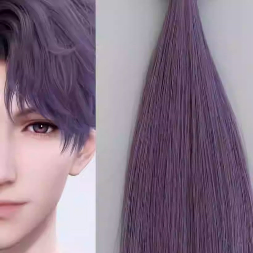 【BJD Wig】1/3 & 1/4 Qi Yu's short hair was slightly side-parted and her hands were modified into a rough and frizzy style