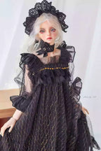 [BJD OUTFIT] 1/3 & 1/4 BJD Pajama Dress Retro Outfit Set 墨夏社MOCHA