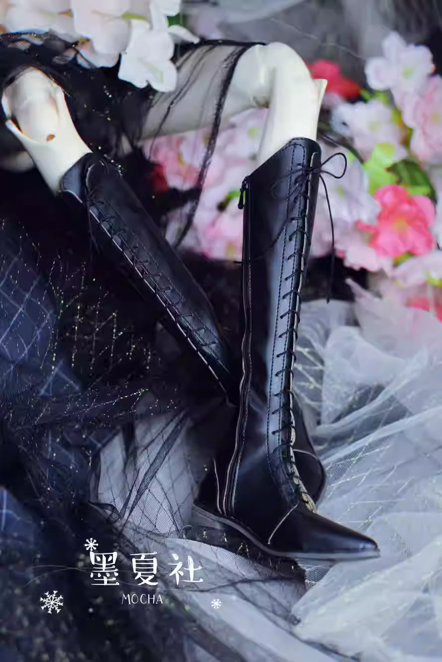 [BJD OUTFIT] 1/4 & SD17 Vintage Boots & Leather Shoes 墨夏社MOCHA