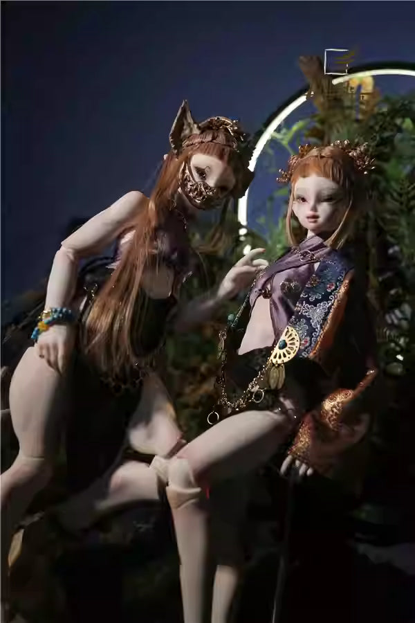 【BJD DOLL】1/4 Muscular Girl Lanchi complete doll set (human and beast versions)