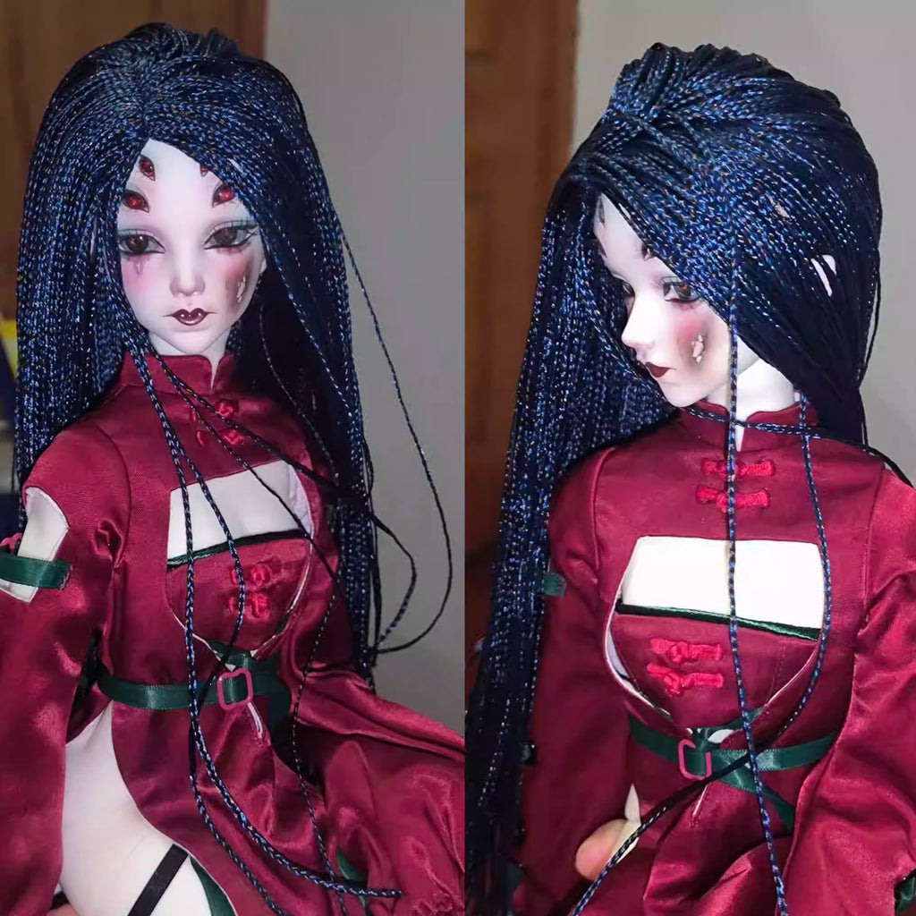【BJD Wig】1/4 Five-colored side-parted dreadlocks-YuKibjd