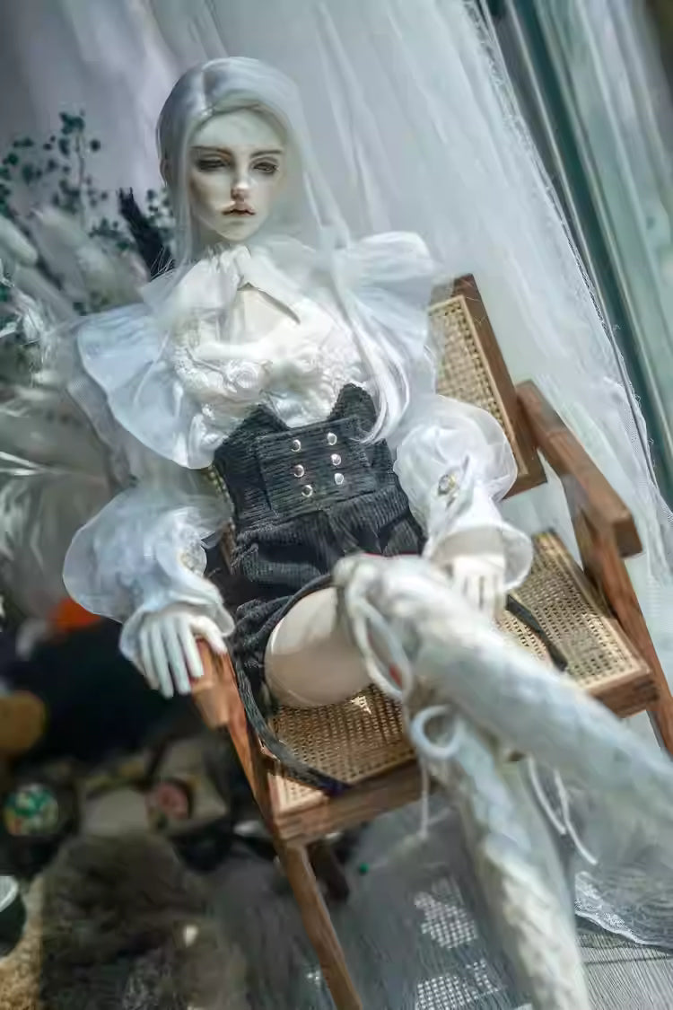 【BJD OUTFIT】1/3 & 1/4 Retro European Style Detailed Shirt