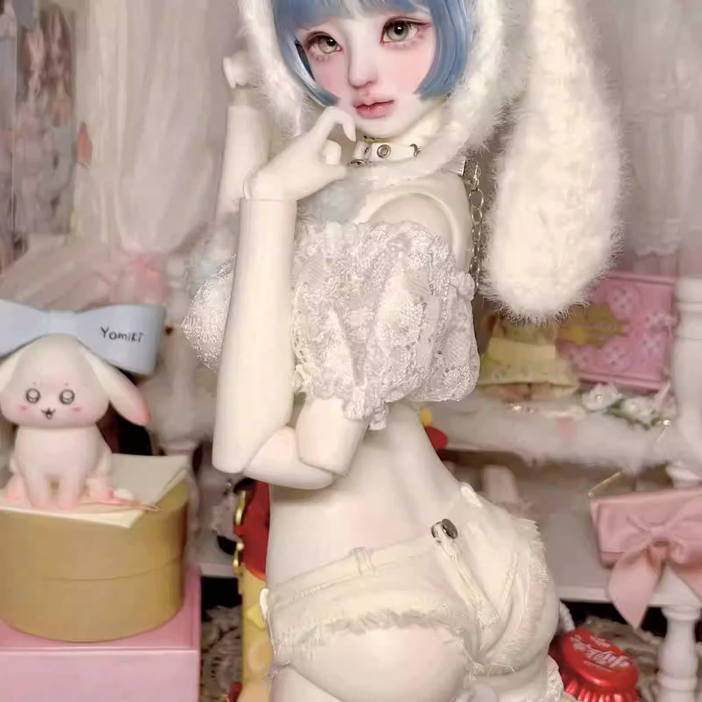 【BJD OUTFIT】1/4 Ultra-Short Twill Denim Shorts