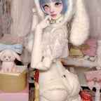 [BJD OUTFIT] 1/4 Ultra-Short Twill Denim Shorts 极简主义