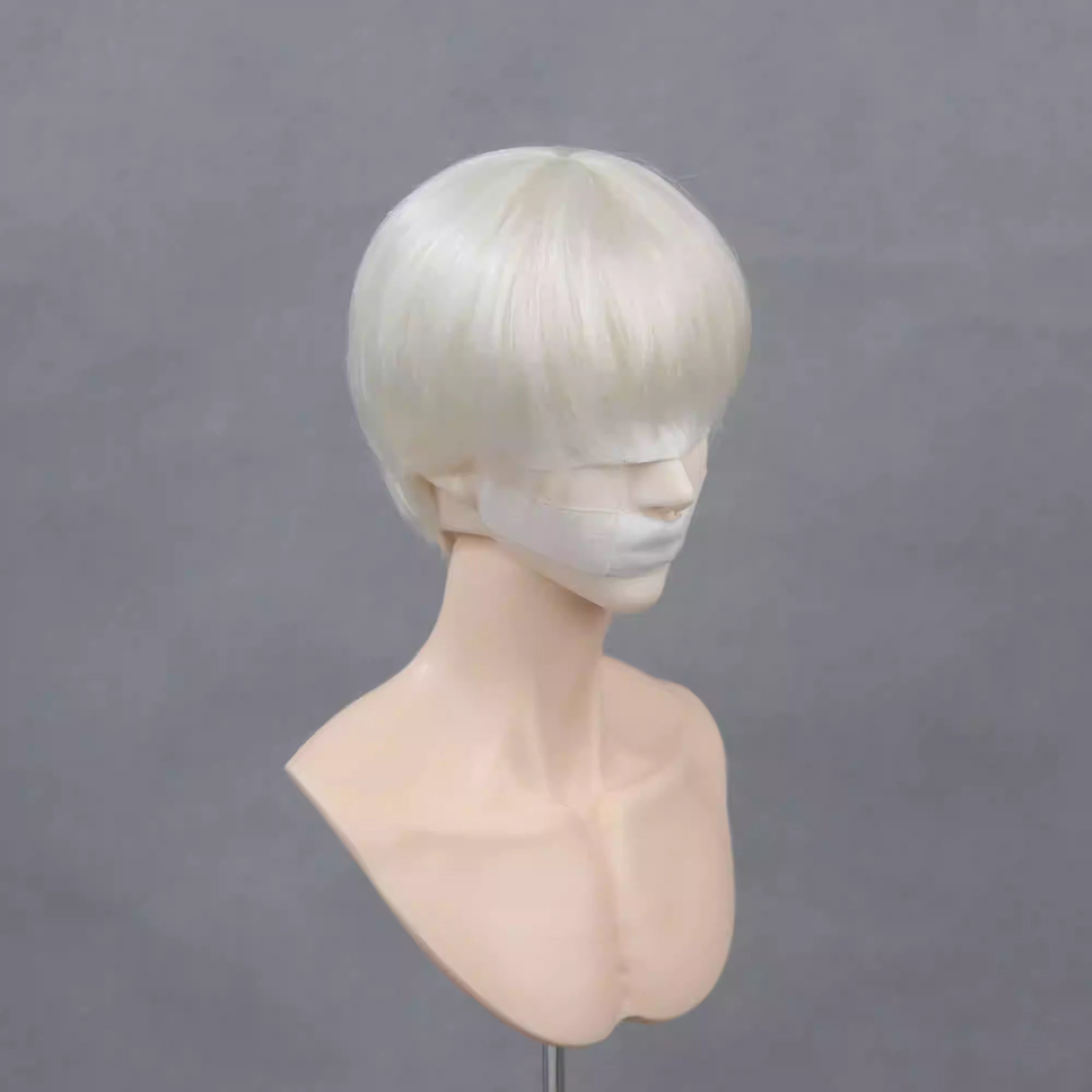 【BJD Wig】1/3 & 1/4 & 1/6 Mohair round head with a youthful look for boys/girls with a Bob hairstyle